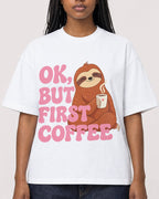 Mockup Boxy Heavyweight Tee White female close-up 04