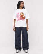 Mockup Boxy Heavyweight Tee White female full-body 04
