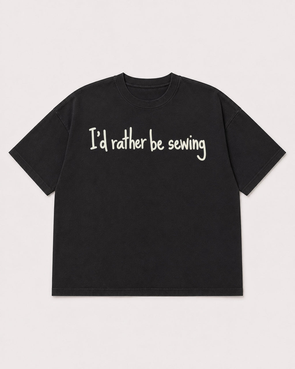 Mockup Boxy Heavyweight Tee Black product