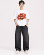Mockup Boxy Heavyweight Tee White female full-body 23