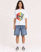 Mockup Boxy Heavyweight Tee White female full-body 06