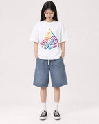 Mockup Boxy Heavyweight Tee White female full-body 01