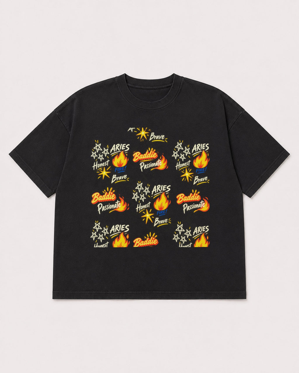 Mockup Boxy Heavyweight Tee Black product