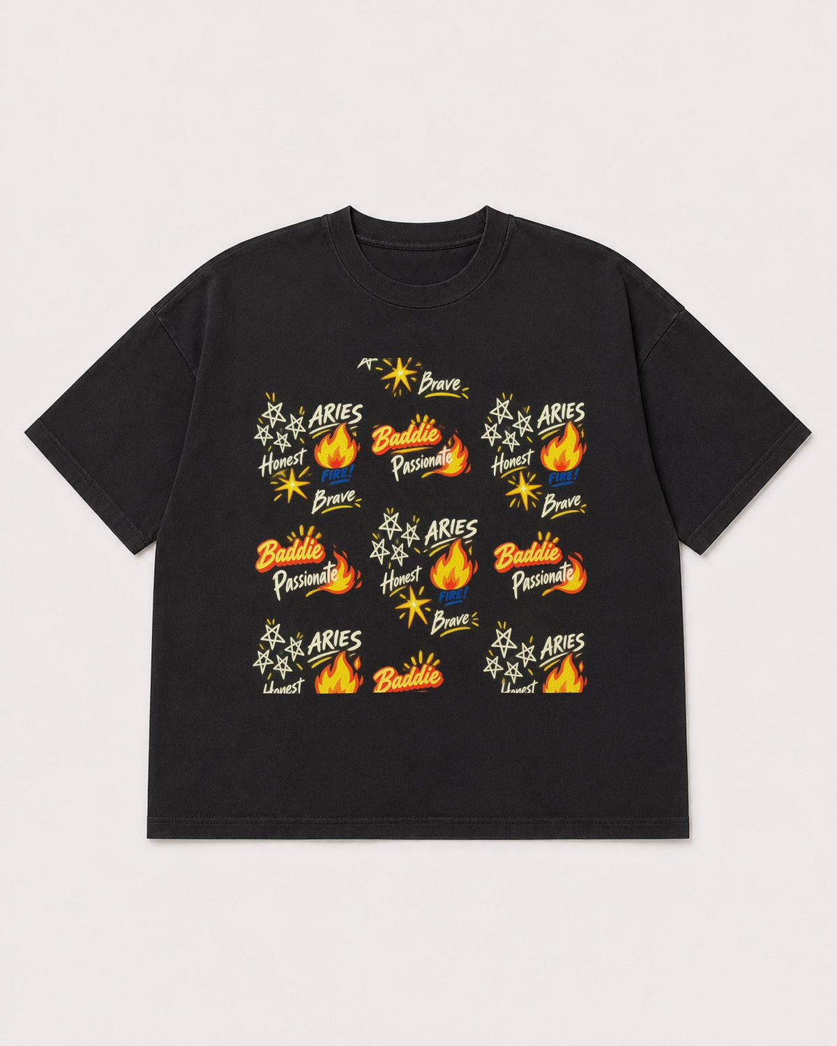 Mockup Boxy Heavyweight Tee Black product