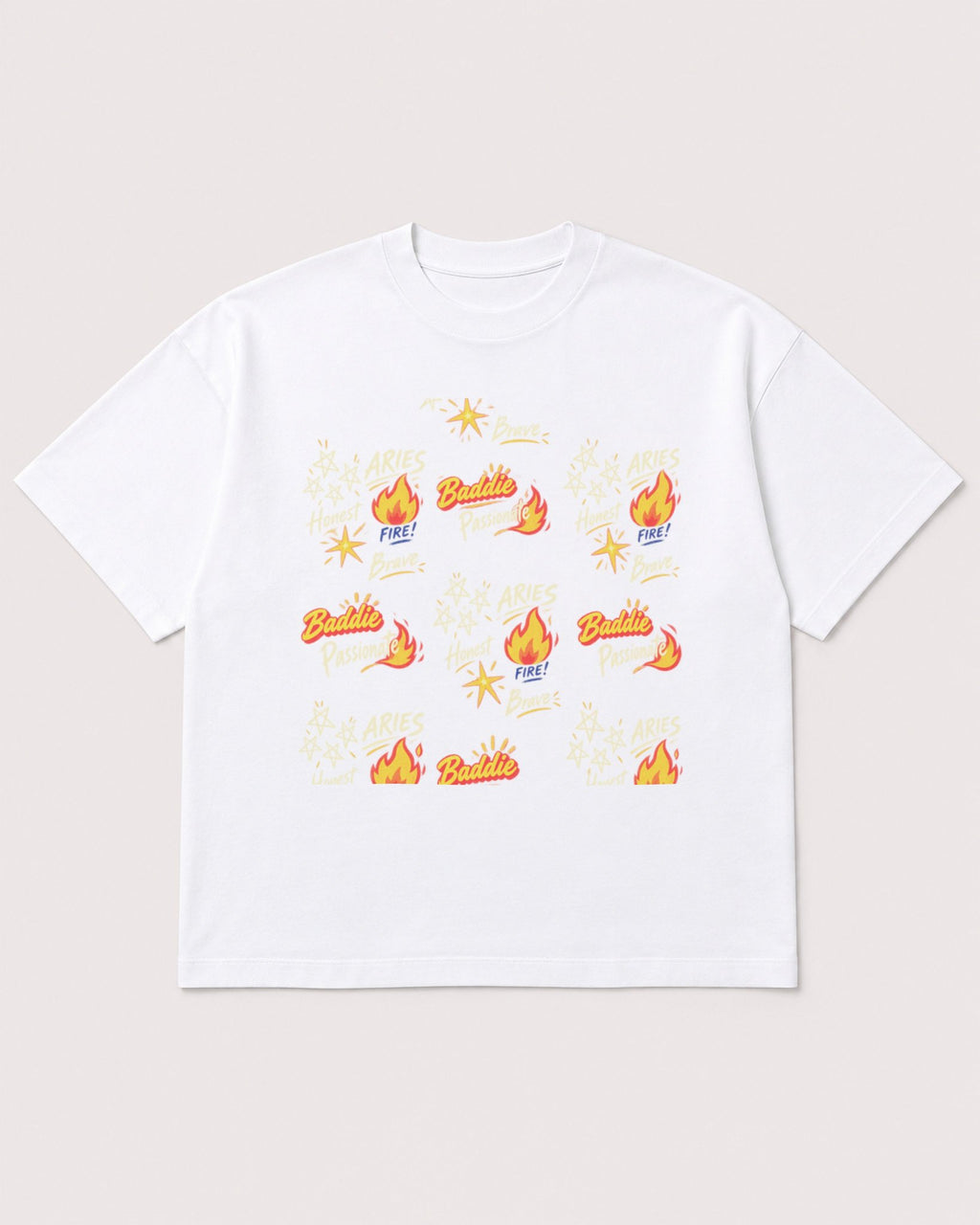 Mockup Boxy Heavyweight Tee White product