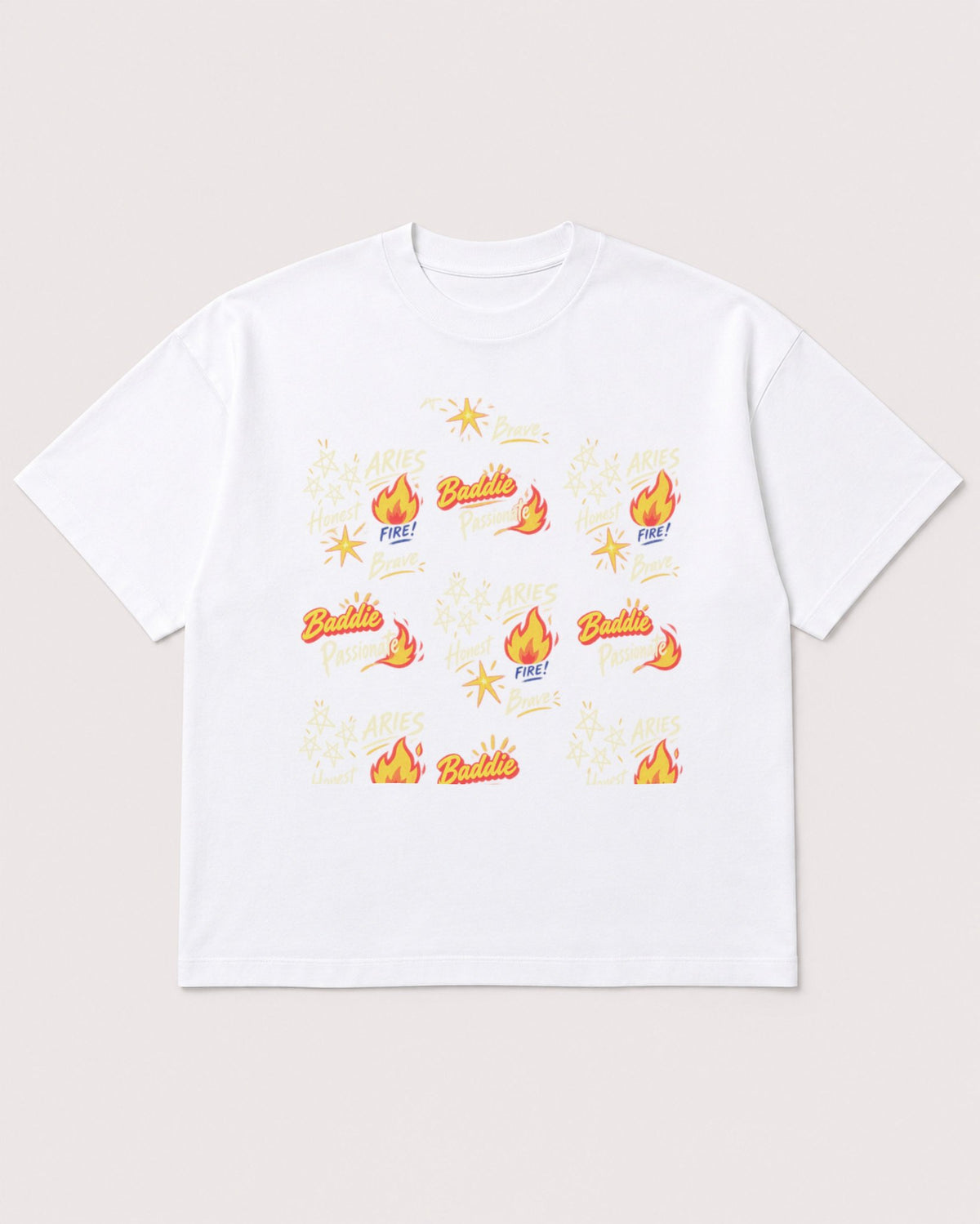 Mockup Boxy Heavyweight Tee White product