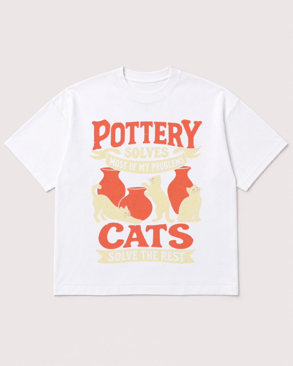 Mockup Boxy Heavyweight Tee White product