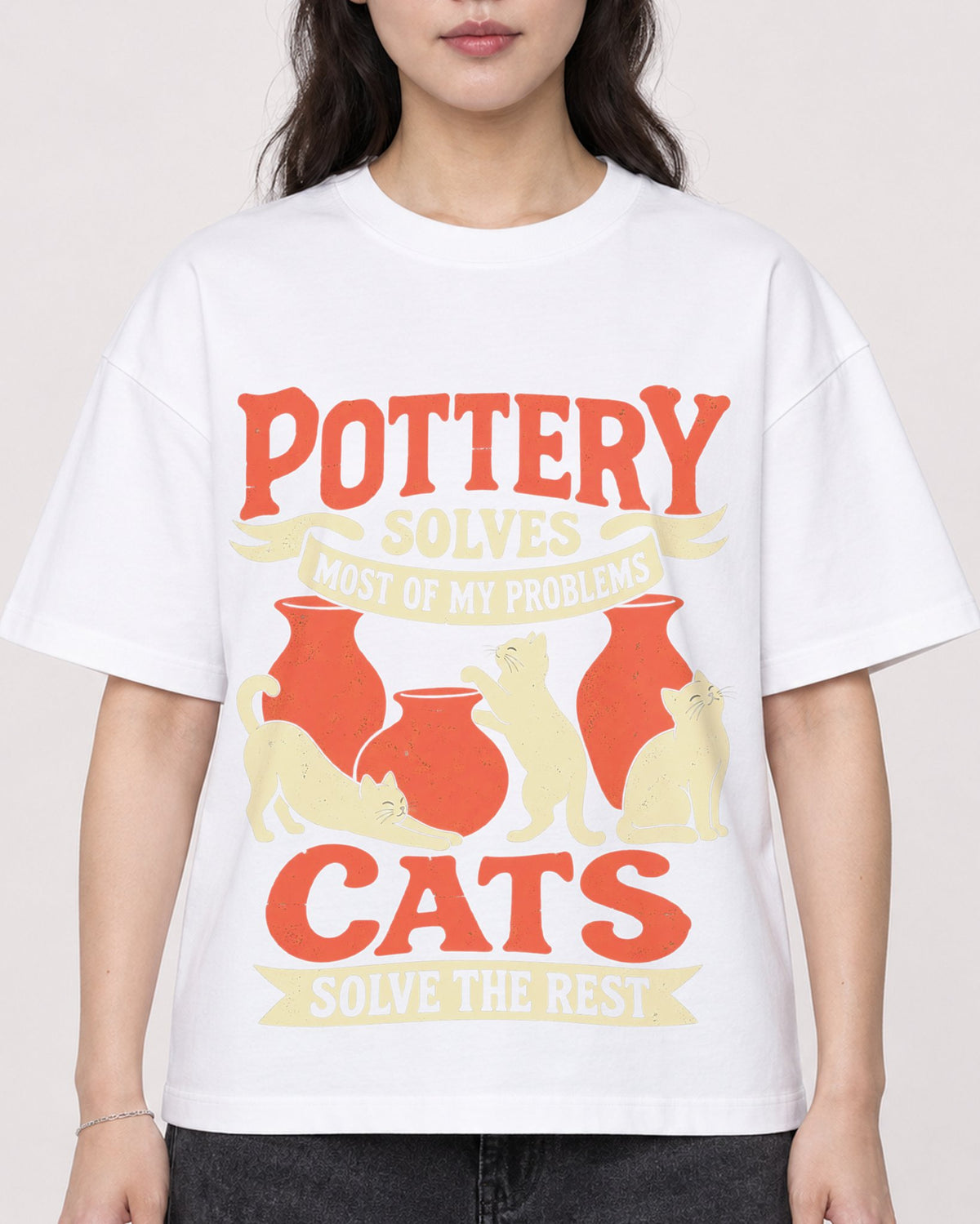 Mockup Boxy Heavyweight Tee White female close-up 03