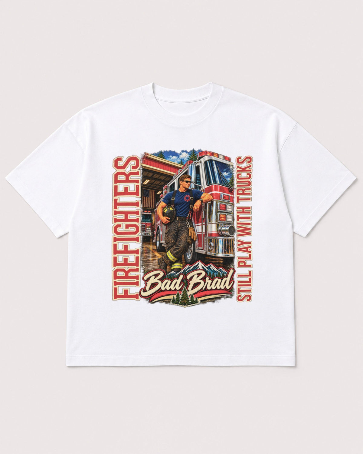 Mockup Boxy Heavyweight Tee White product
