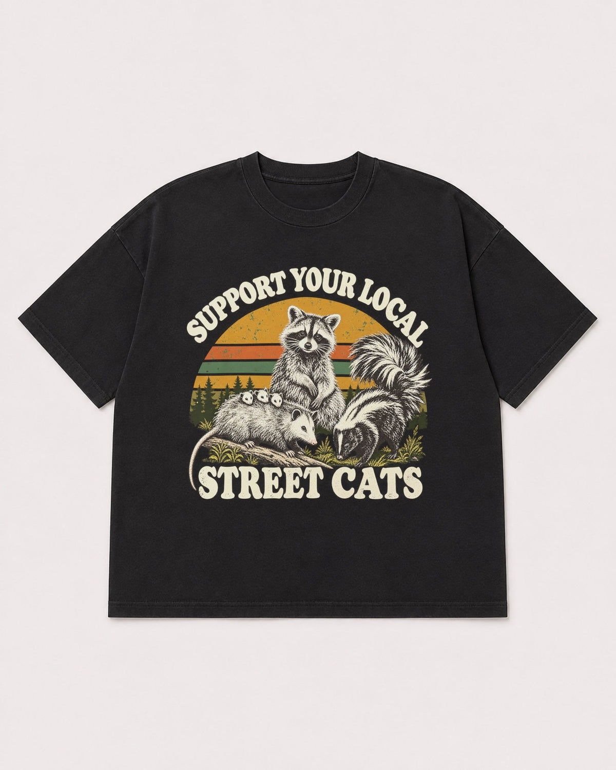 Mockup Boxy Heavyweight Tee Black product