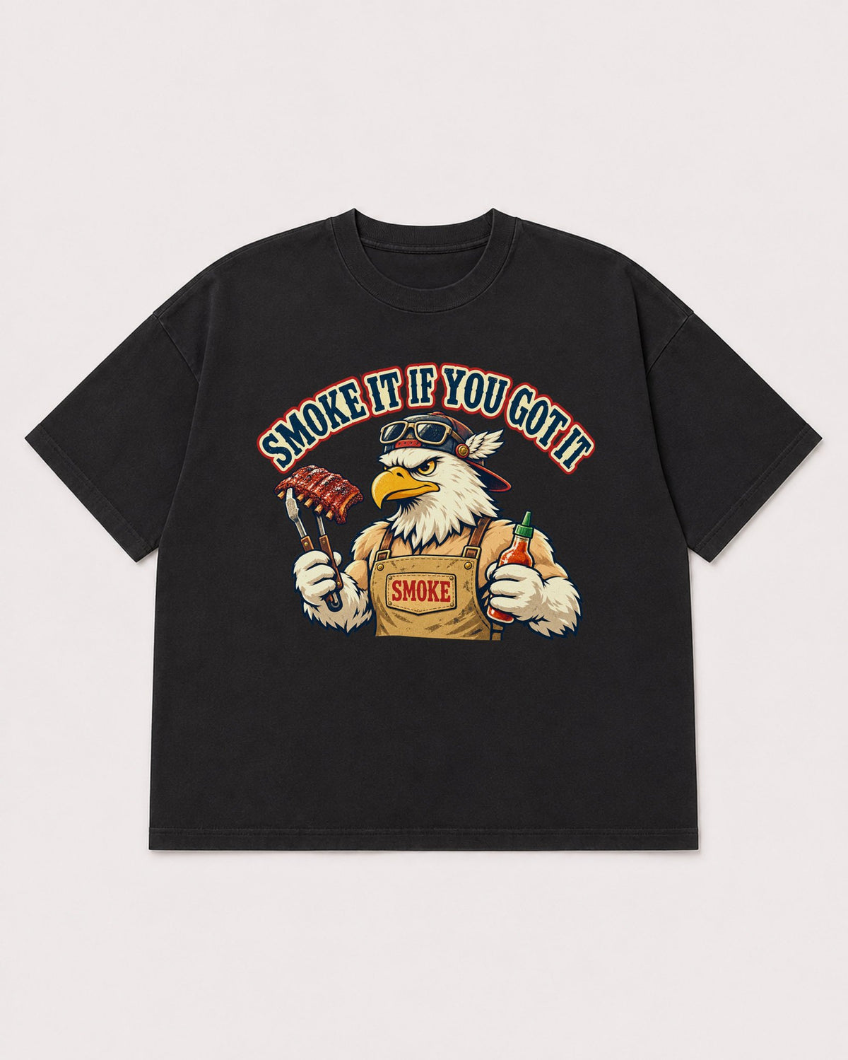 Mockup Boxy Heavyweight Tee Black product