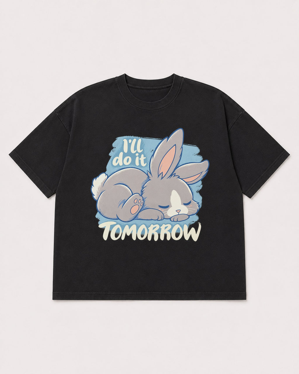 Mockup Boxy Heavyweight Tee Black product