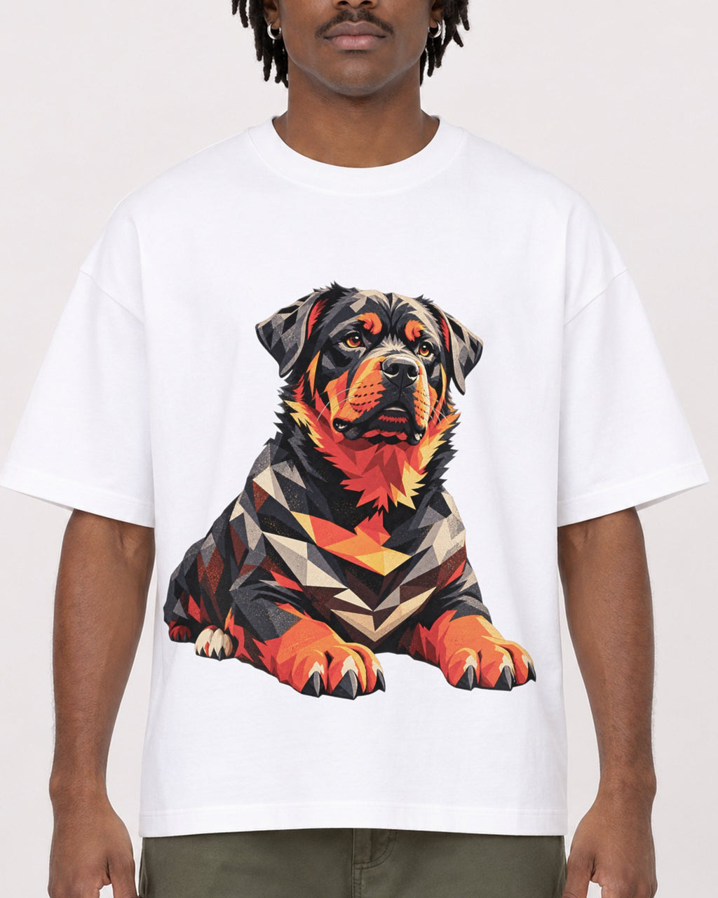Mockup Boxy Heavyweight Tee White male close-up 04