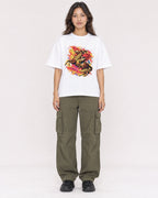 Mockup Boxy Heavyweight Tee White female full-body 02