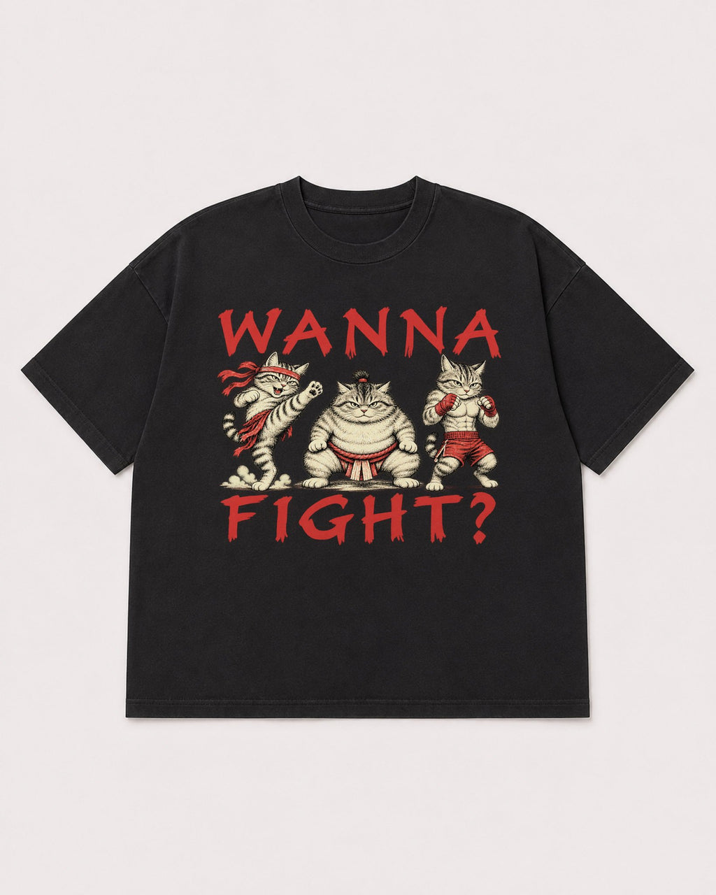 Mockup Boxy Heavyweight Tee Black product