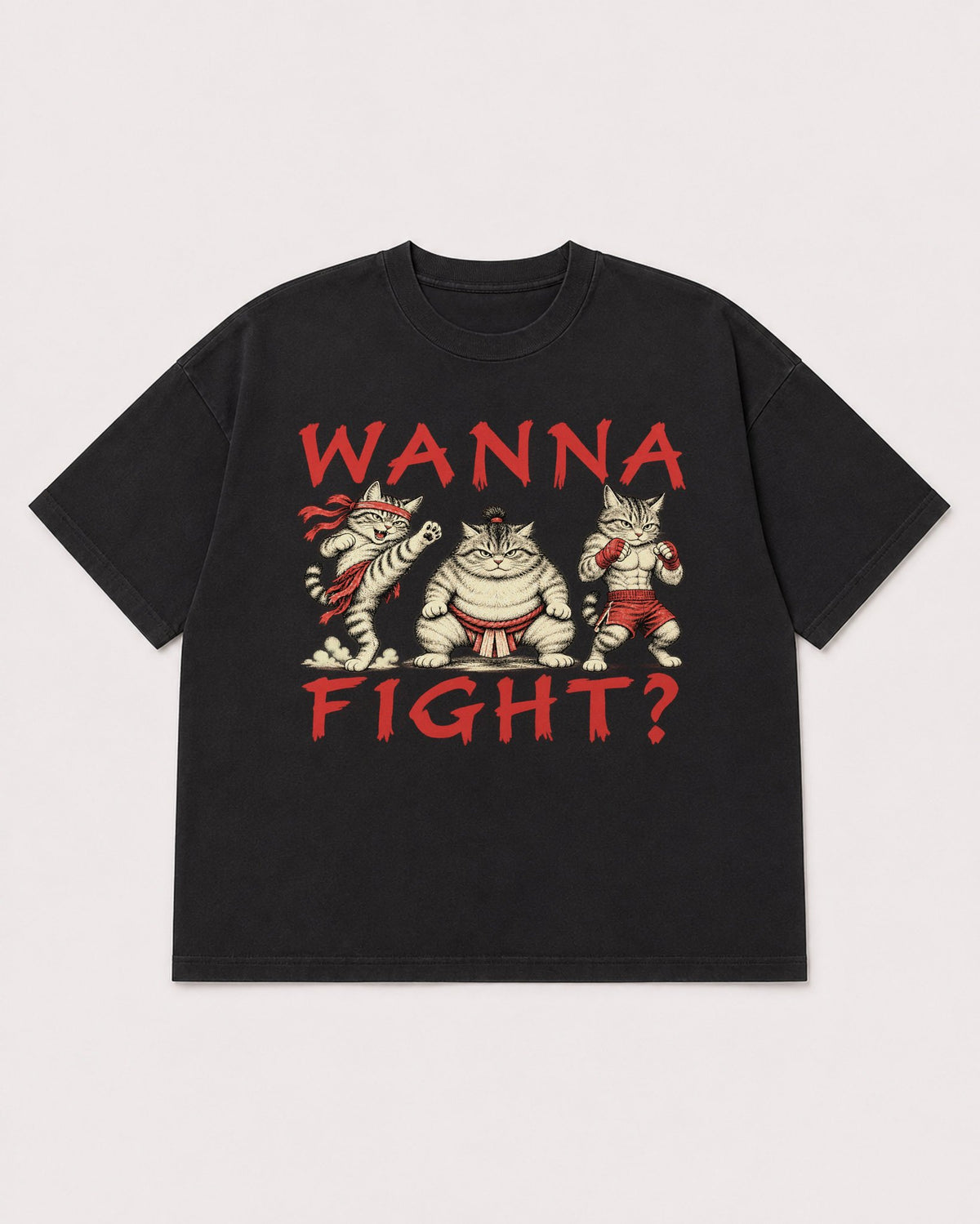 Mockup Boxy Heavyweight Tee Black product