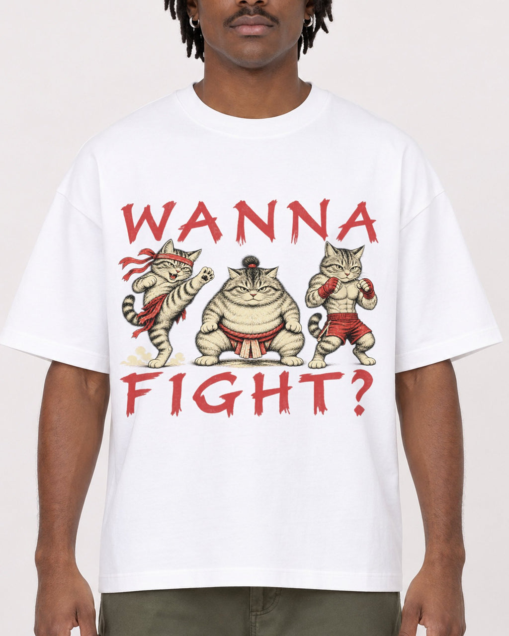 Mockup Boxy Heavyweight Tee White male close-up 04
