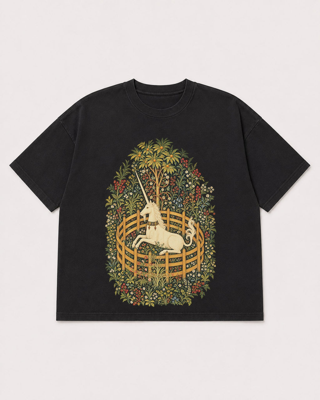 Mockup Boxy Heavyweight Tee Black product