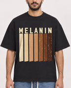 Mockup Boxy Heavyweight Tee Black male close-up 07
