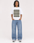 Mockup Boxy Heavyweight Tee White female full-body 15