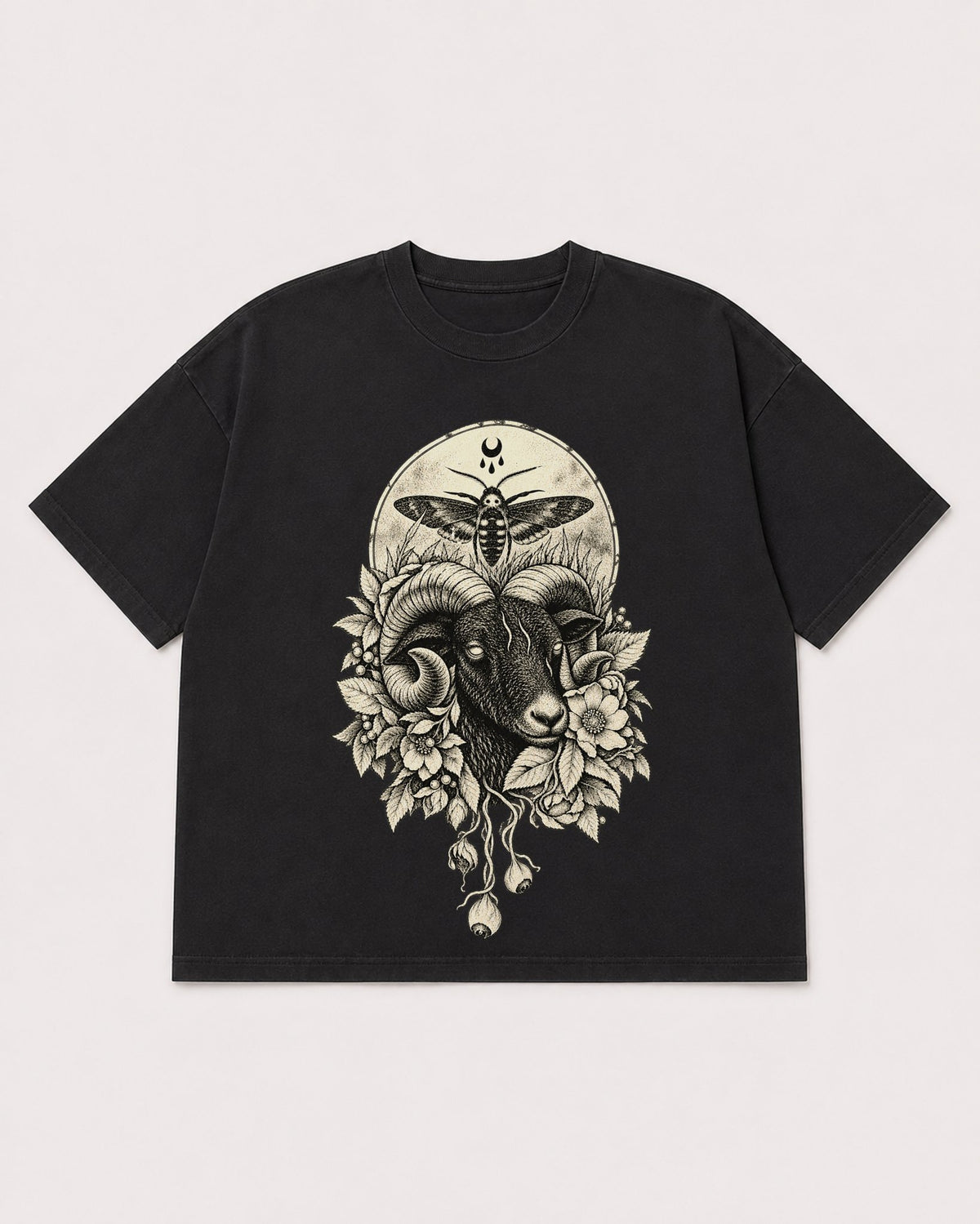Mockup Boxy Heavyweight Tee Black product