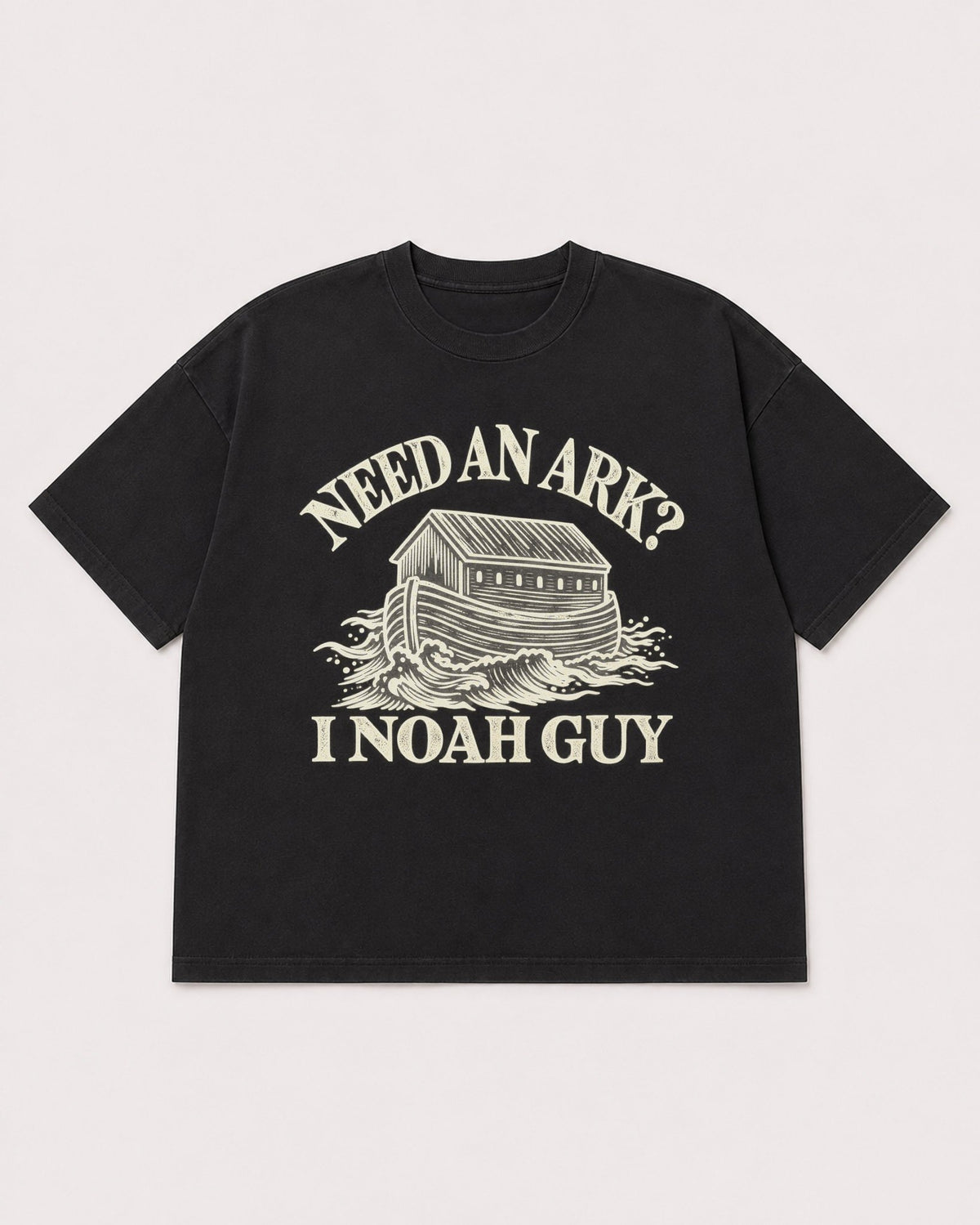 Mockup Boxy Heavyweight Tee Black product