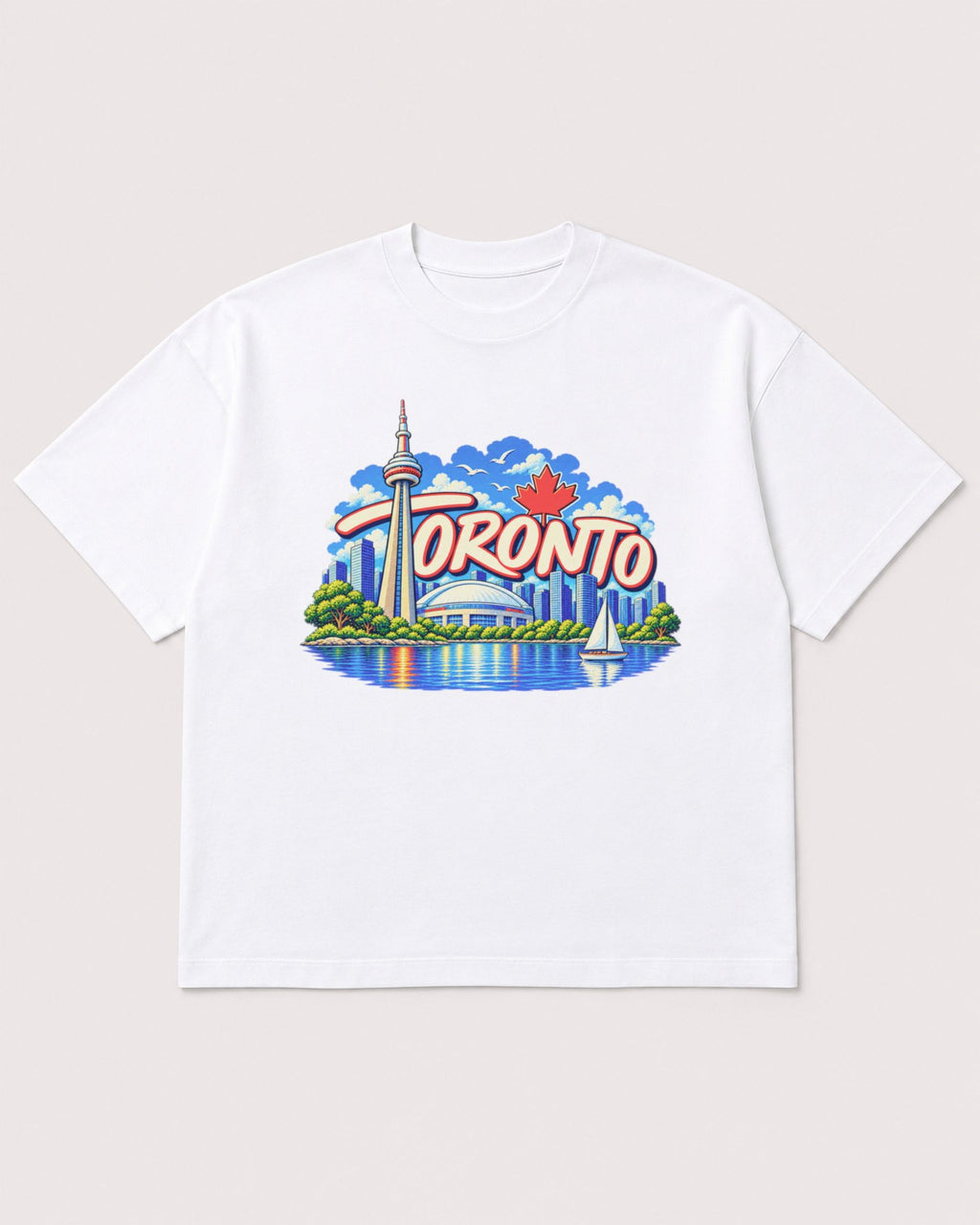 Mockup Boxy Heavyweight Tee White product