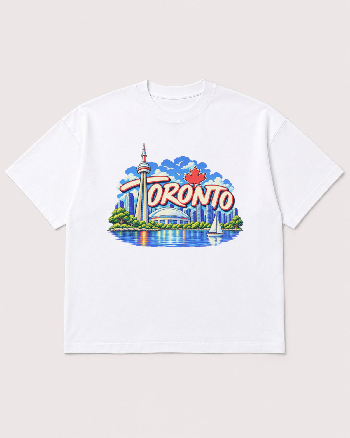 Mockup Boxy Heavyweight Tee White product