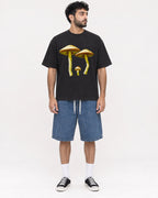 Mockup Boxy Heavyweight Tee Black male full-body 07