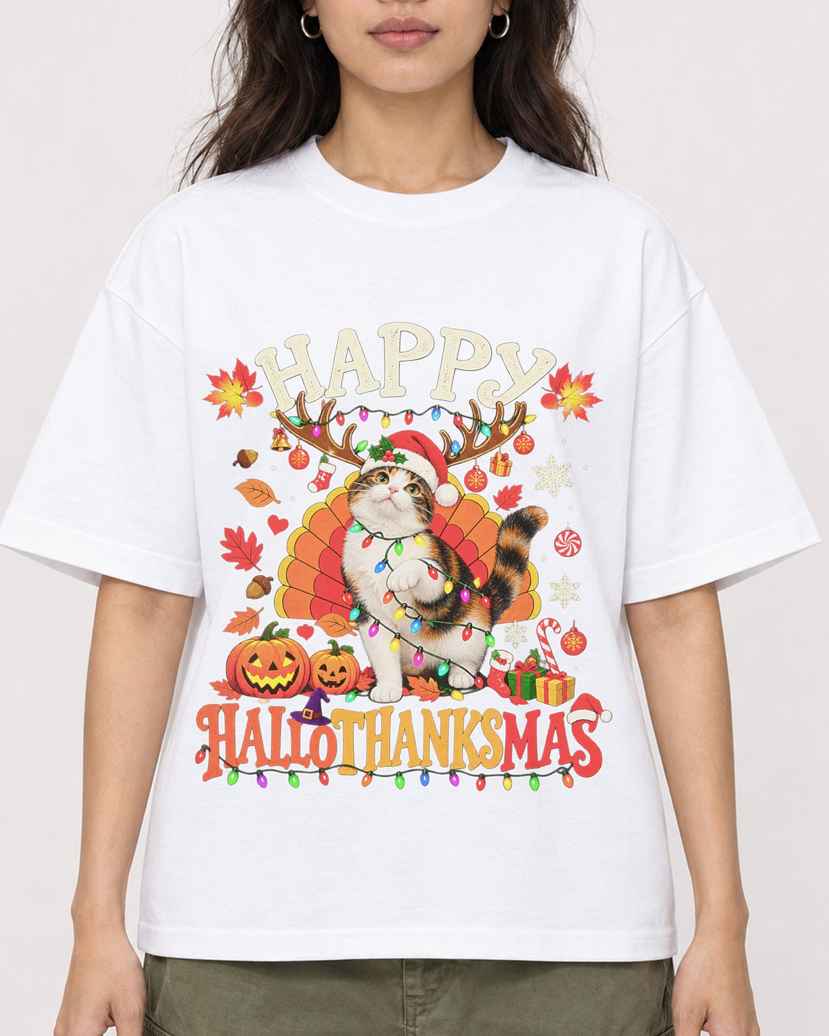 Mockup Boxy Heavyweight Tee White female close-up 02