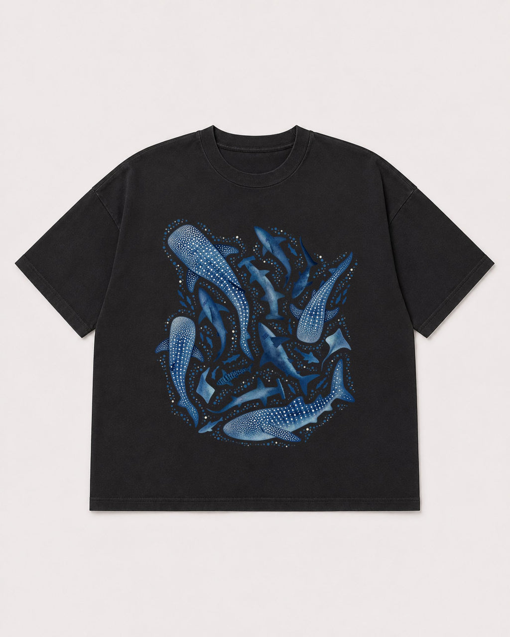 Mockup Boxy Heavyweight Tee Black product