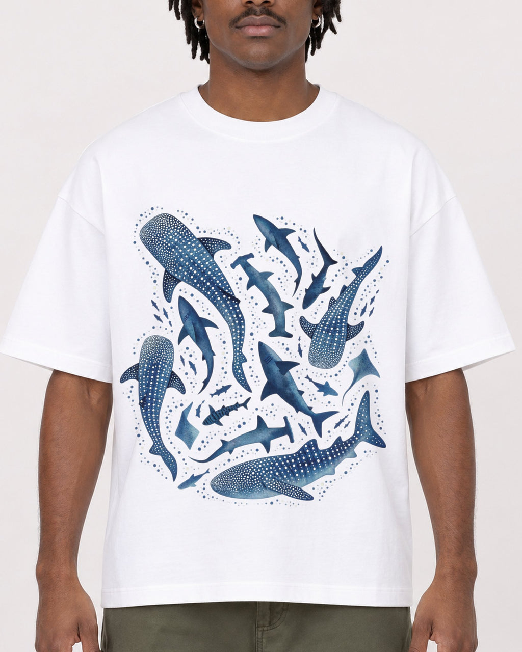 Mockup Boxy Heavyweight Tee White male close-up 04