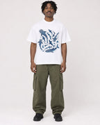 Mockup Boxy Heavyweight Tee White male full-body 04