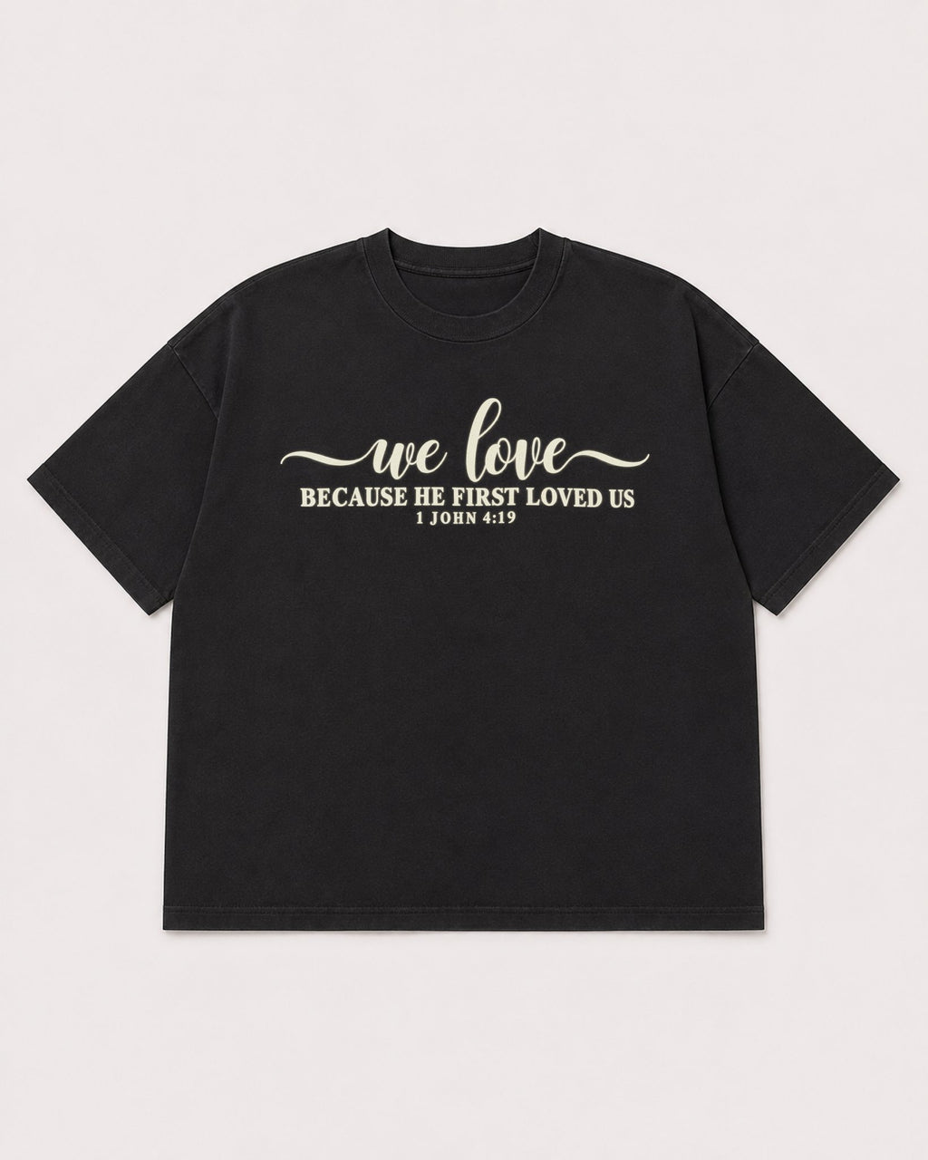 Mockup Boxy Heavyweight Tee Black product