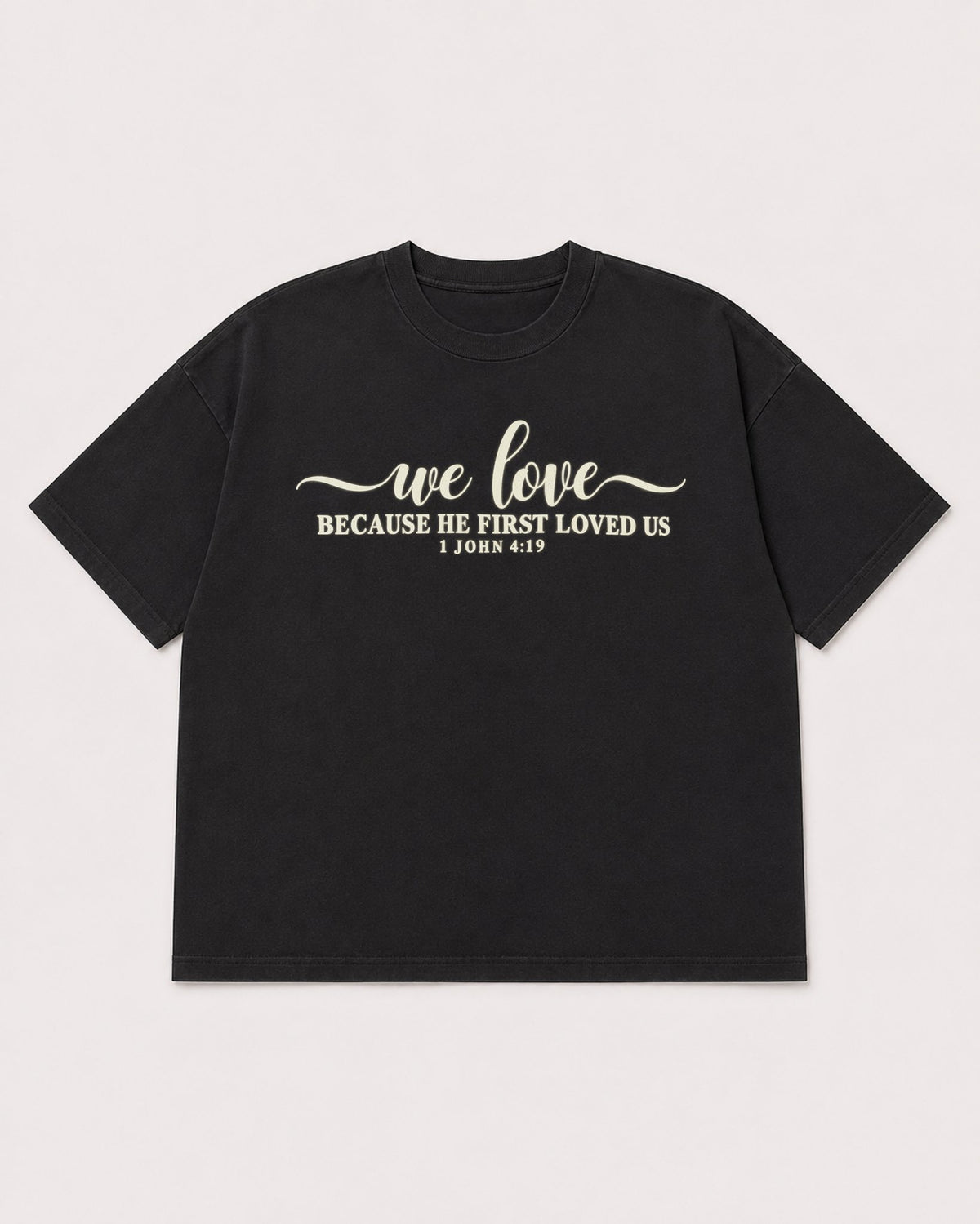 Mockup Boxy Heavyweight Tee Black product