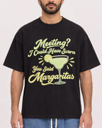 Mockup Boxy Heavyweight Tee Black male close-up 27