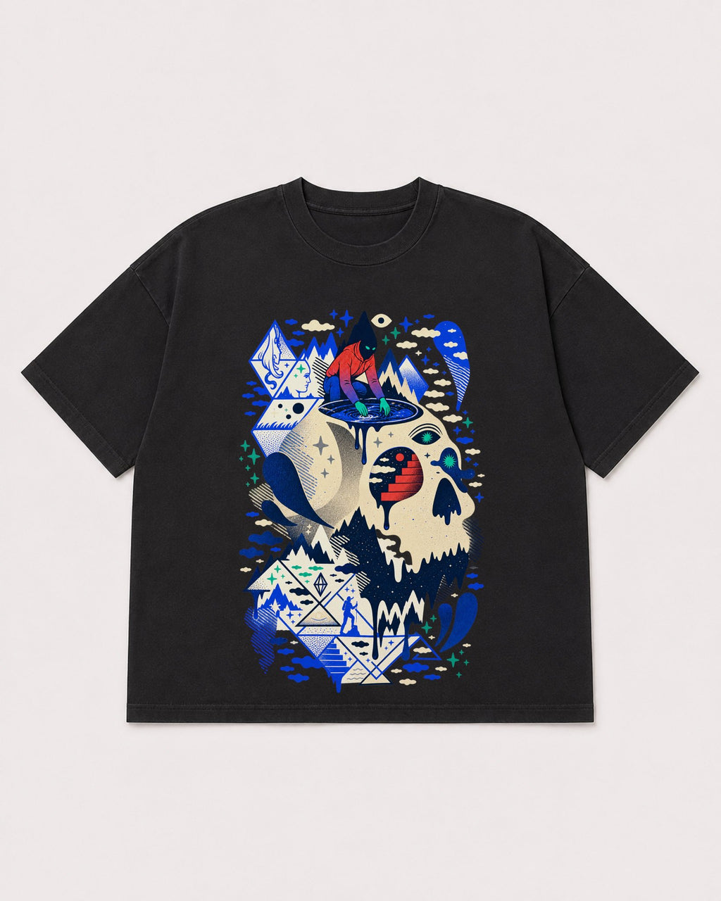 Mockup Boxy Heavyweight Tee Black product