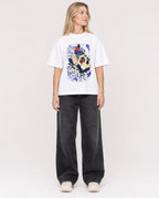 Mockup Boxy Heavyweight Tee White female full-body 08