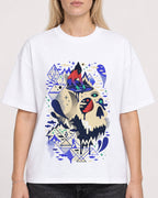 Mockup Boxy Heavyweight Tee White female close-up 08