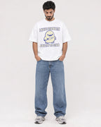 Mockup Boxy Heavyweight Tee White male full-body 07