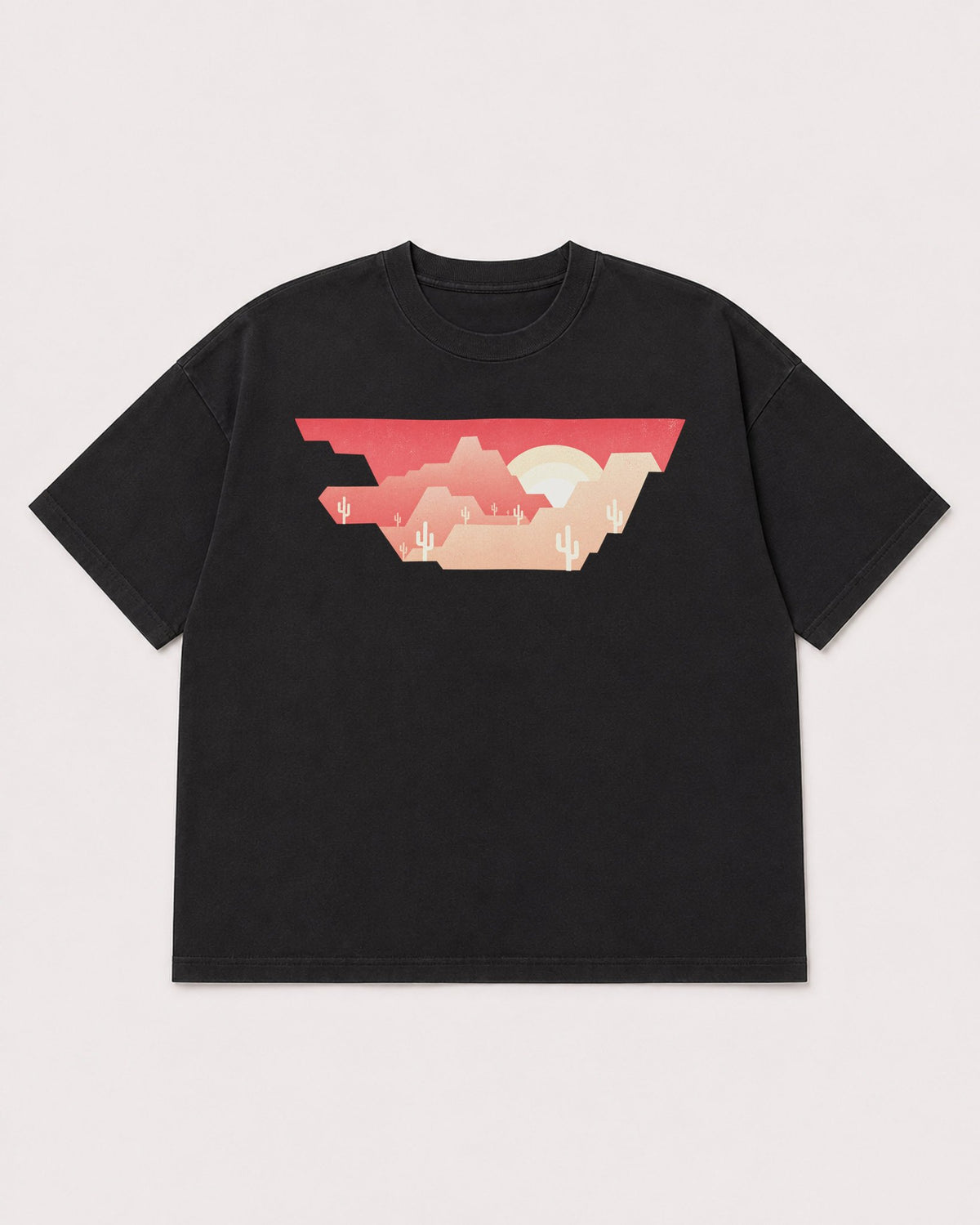 Mockup Boxy Heavyweight Tee Black product