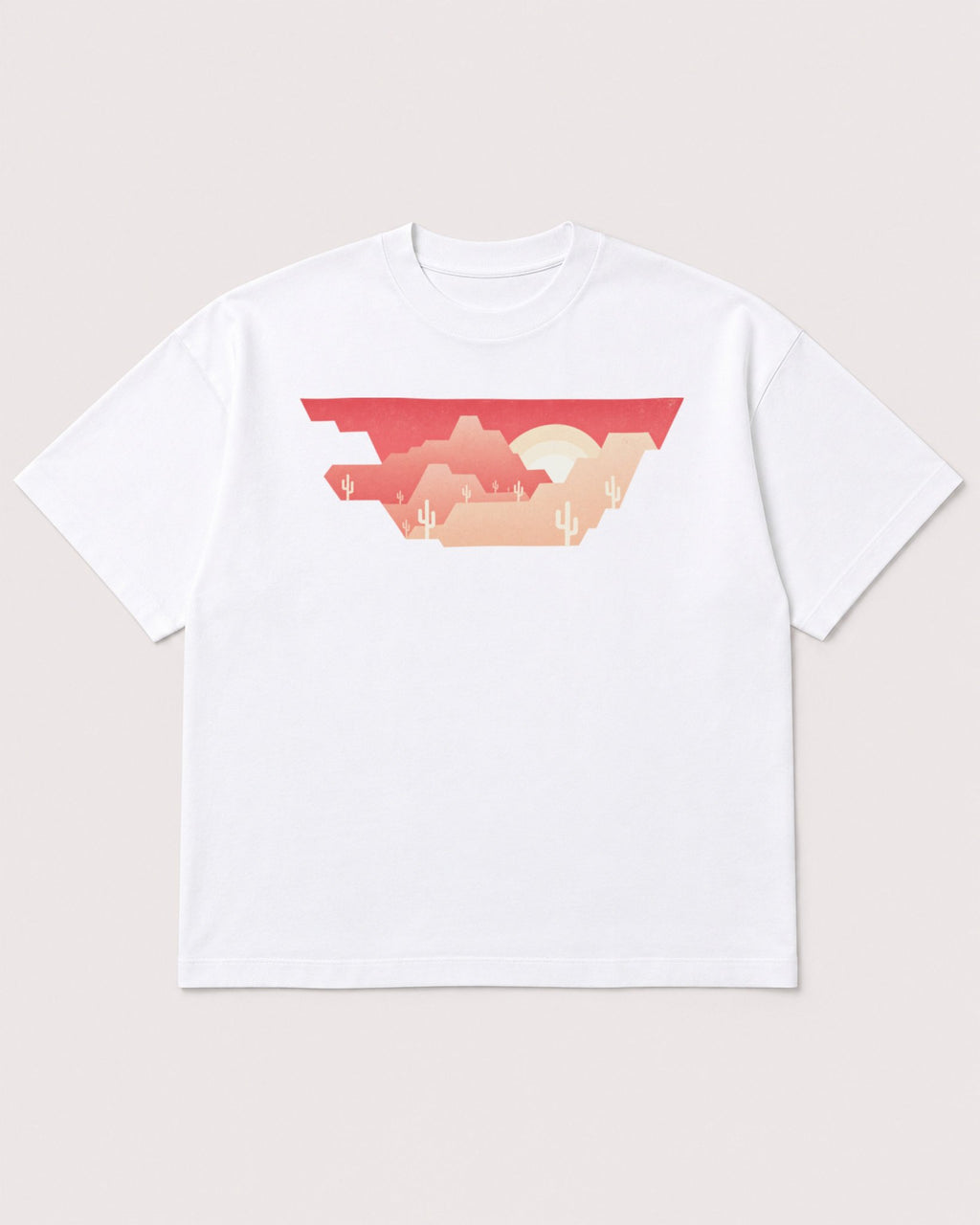 Mockup Boxy Heavyweight Tee White product