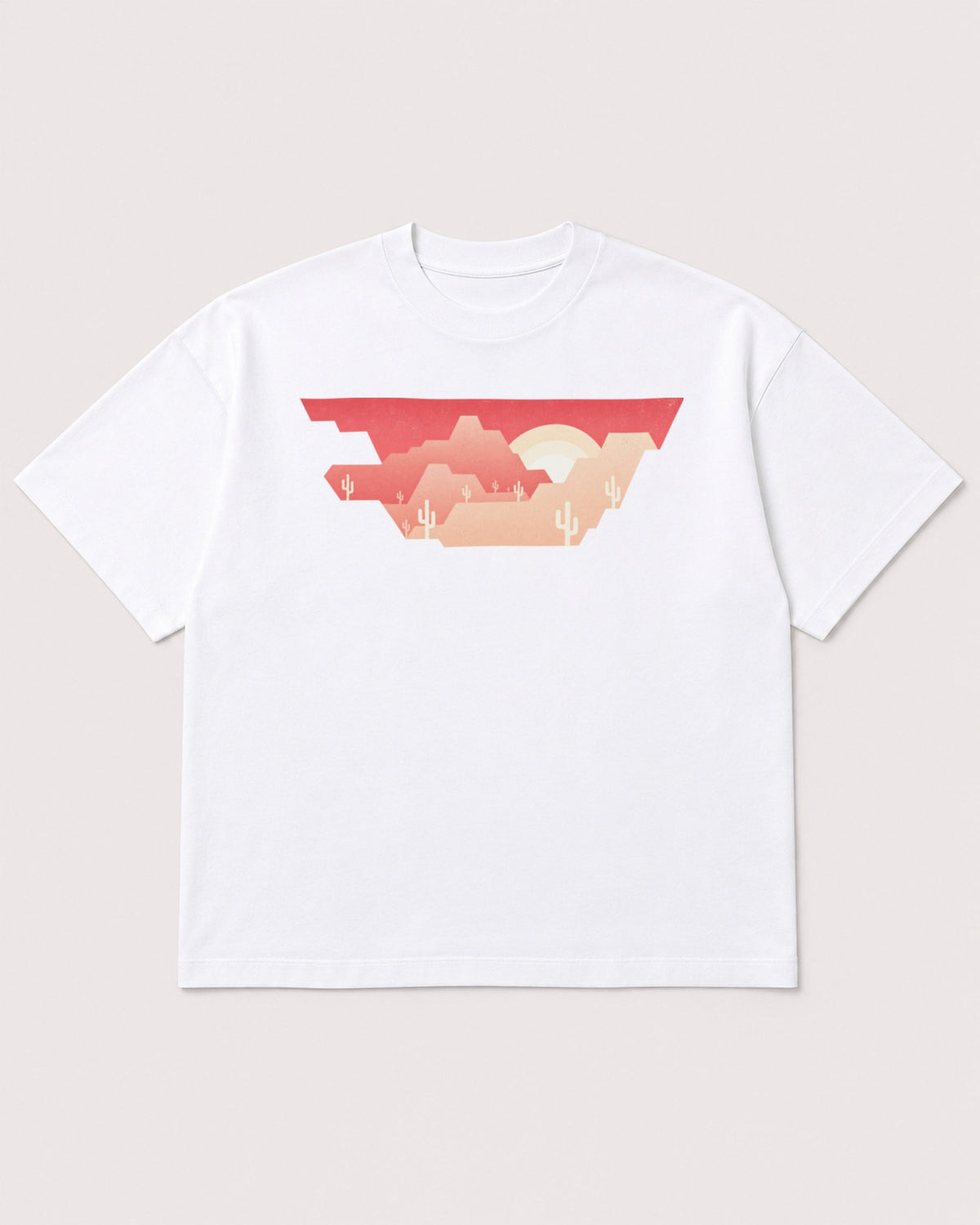 Mockup Boxy Heavyweight Tee White product