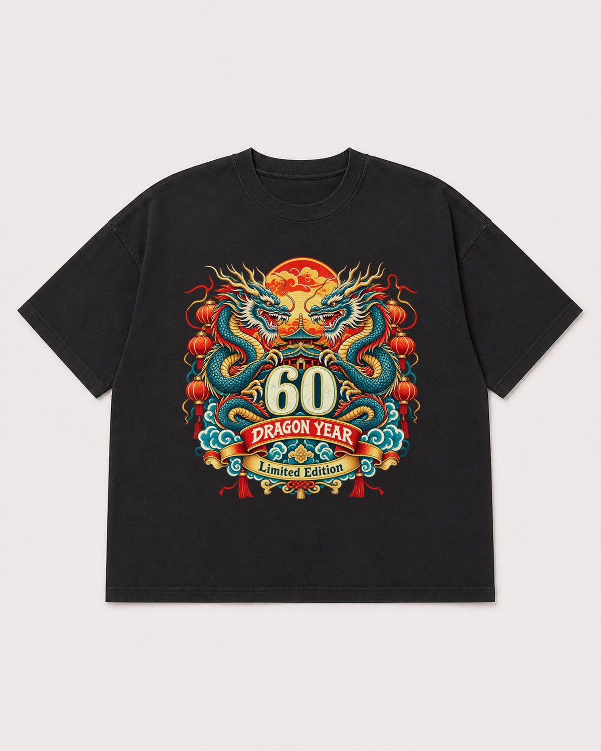 Mockup Boxy Heavyweight Tee Black product