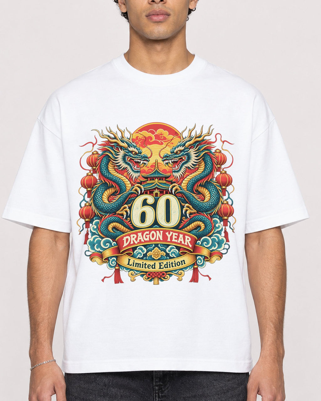 Mockup Boxy Heavyweight Tee White male close-up 10