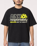Mockup Boxy Heavyweight Tee Black male close-up 22