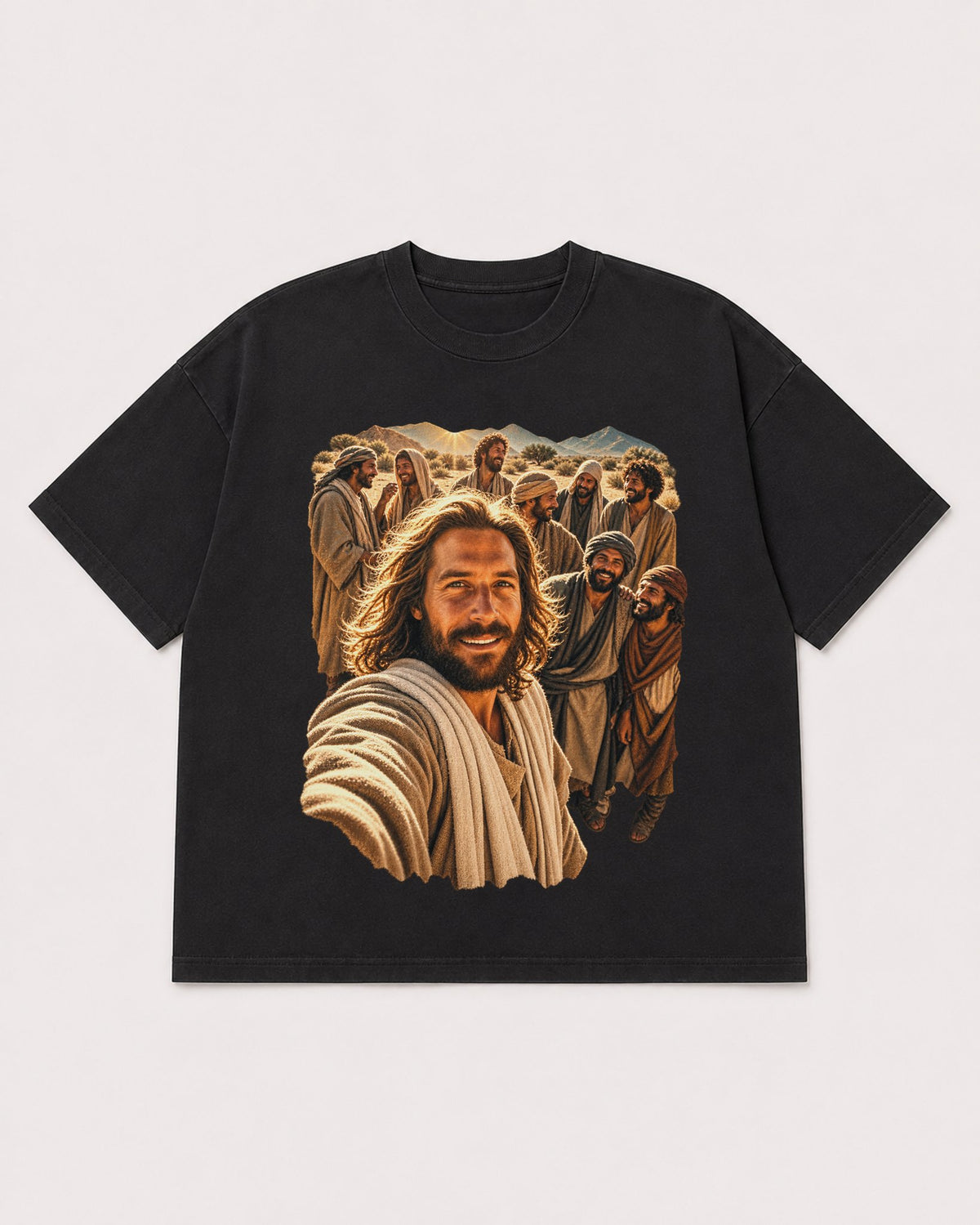 Mockup Boxy Heavyweight Tee Black product