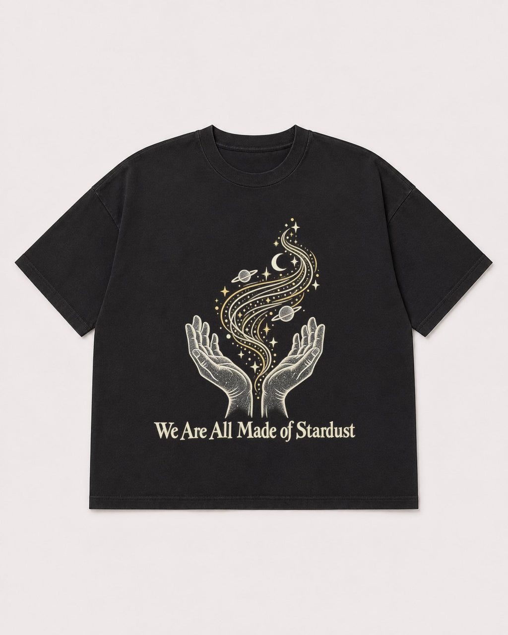 Mockup Boxy Heavyweight Tee Black product