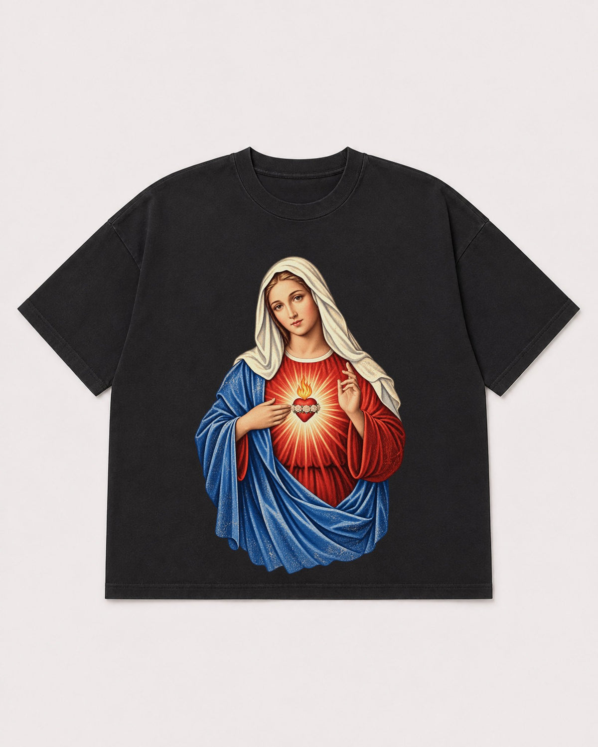 Mockup Boxy Heavyweight Tee Black product