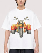 Mockup Boxy Heavyweight Tee White male close-up 11